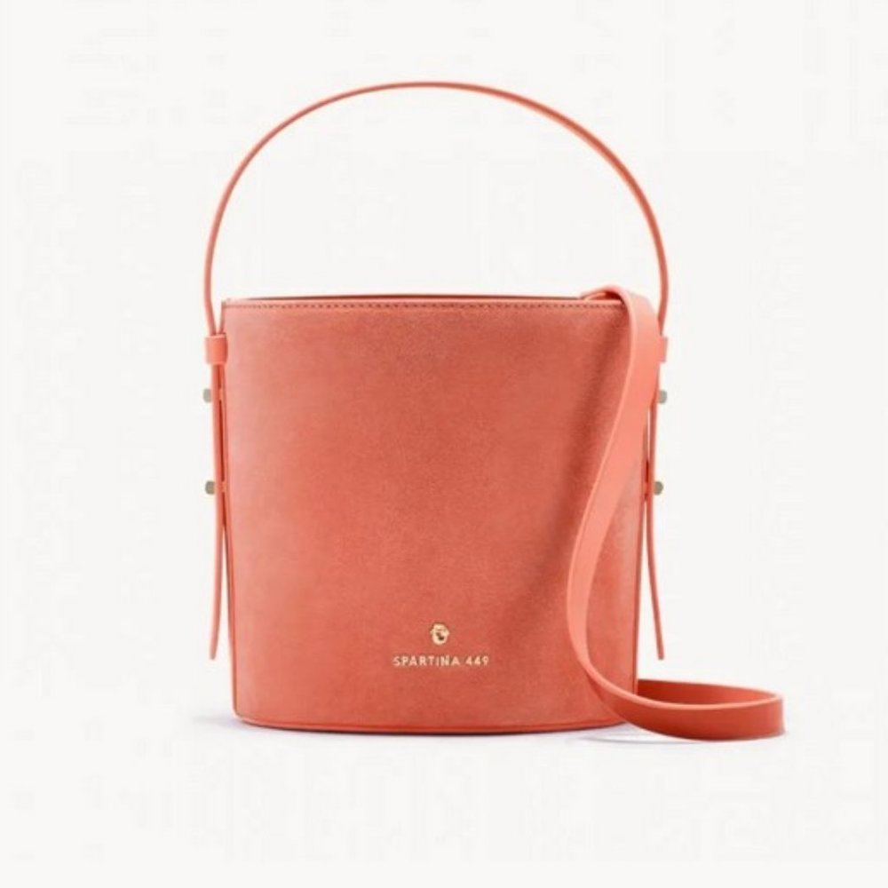 Spartina 449 Ferry Suede Bucket Bag Rose NWT